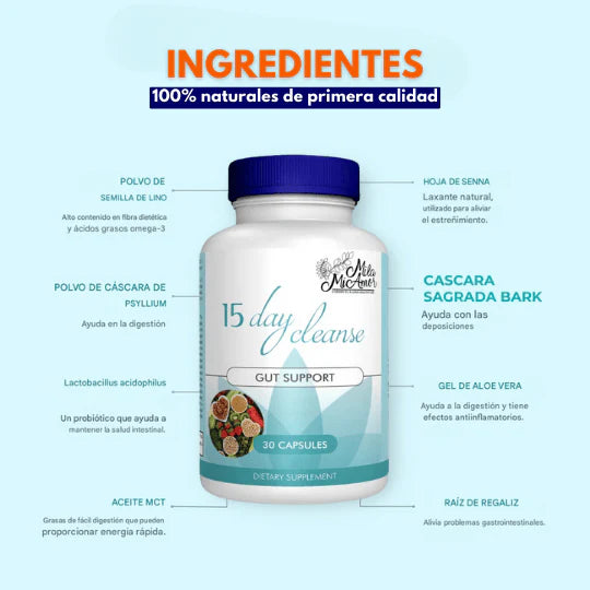 15 Días de Limpieza Profunda - 30 Capsulas