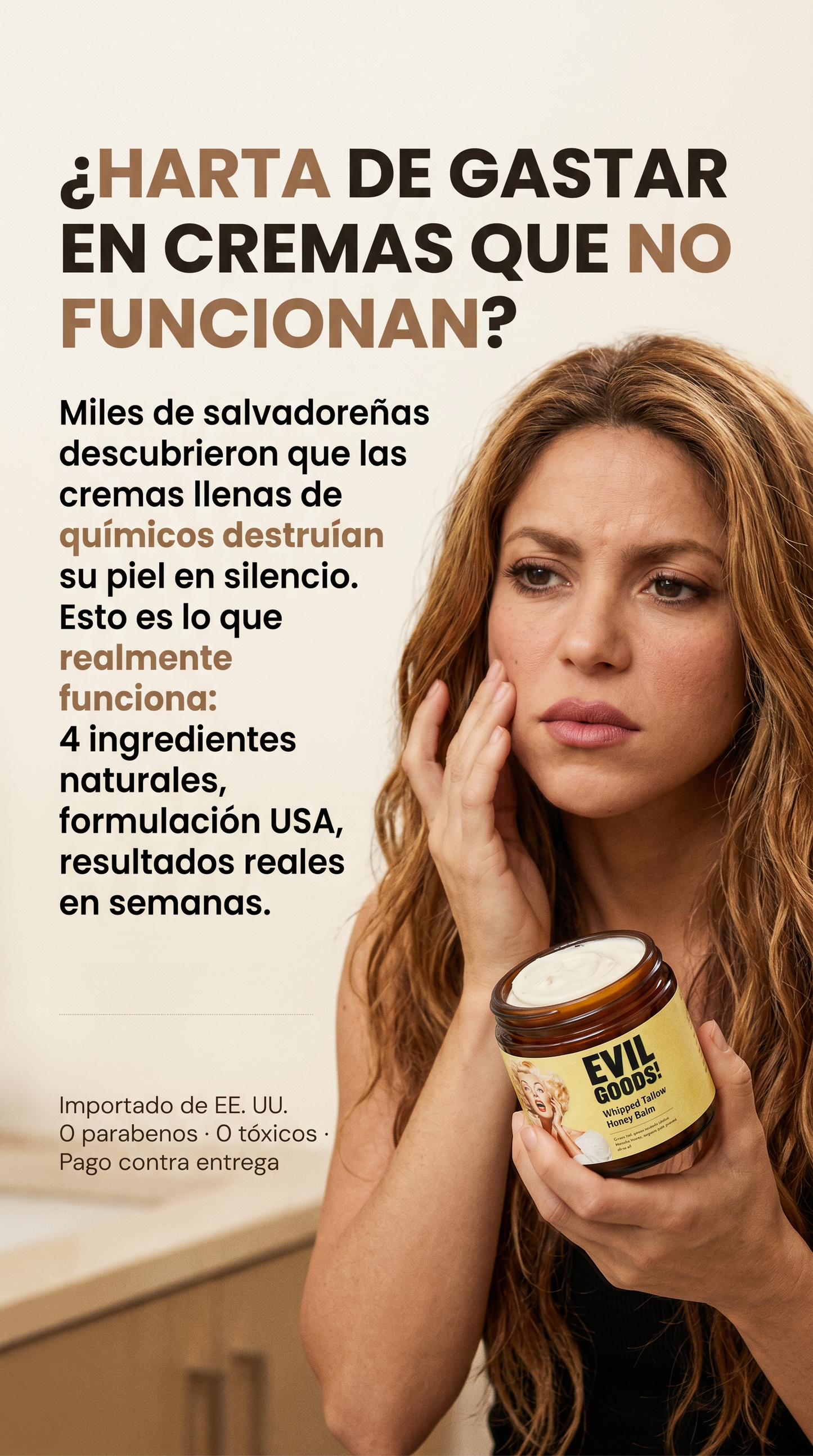 EvilGoods® Bálsamo con Sebo de Res Y Miel de Manuka Premium