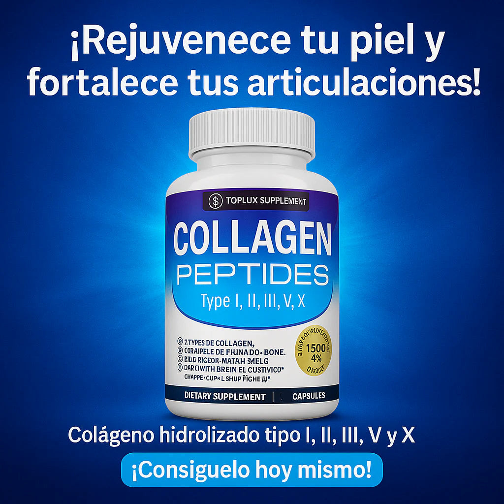 Colageno 5 en 1 Toplux | 90 capsulas