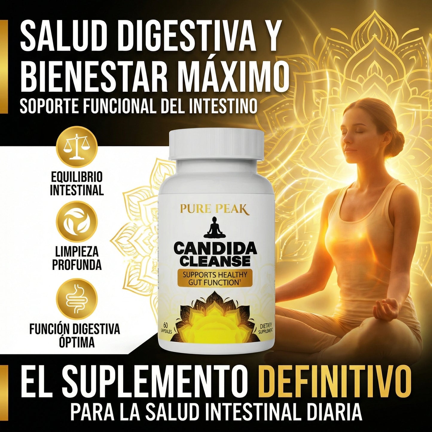 CANDIDA CLEANSE - 60 CAPSULAS
