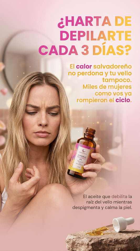 Cyperus® Rotundus Aceite | Adiós al Vello No Deseado