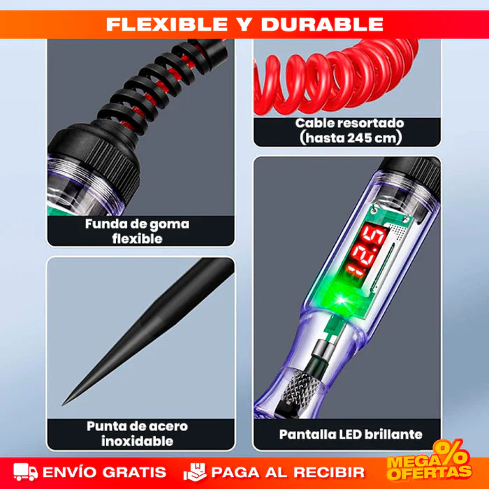 Tester LED de Circuitos para Vehículos | Encuentra la Falla Eléctrica Sin Pagar Taller