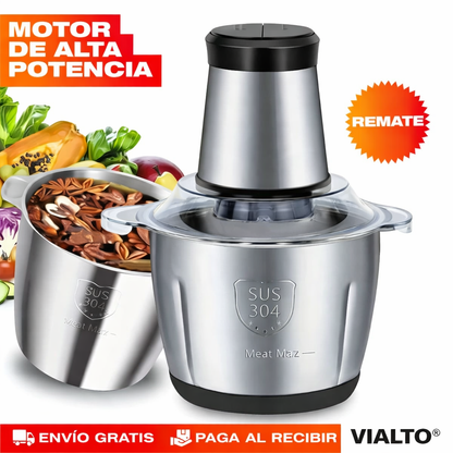 MOLINO PICADOR ELÉCTRICO ACERO INOXIDABLE 🔥2 LITROS🔥 (TAMAÑO GRANDE)
