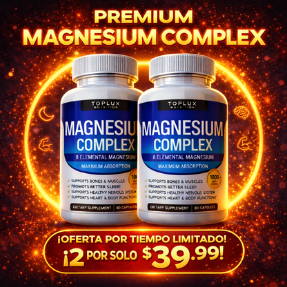 Magnesio complex 8 en 1 | De 60 Capsulas