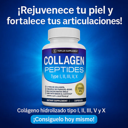 Colageno 5 en 1 Toplux | 90 capsulas