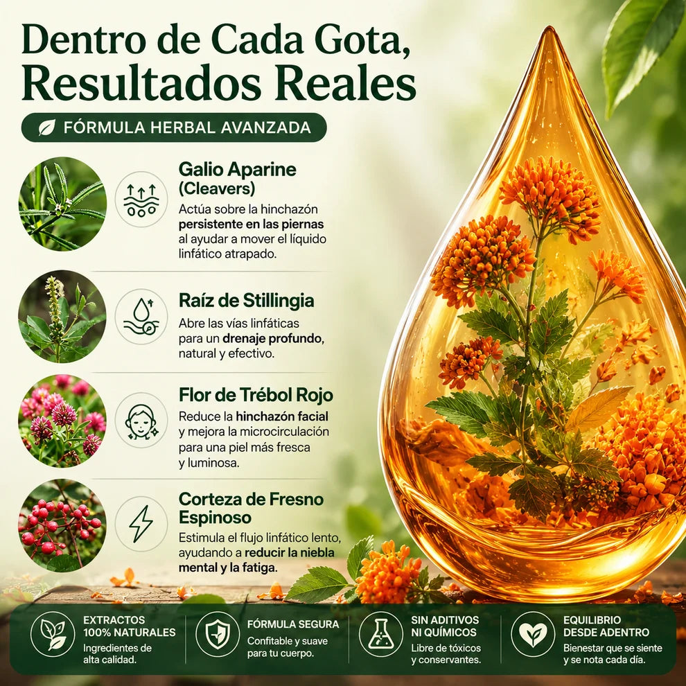Gotas de apoyo para sentirte más liviana, activa y desinflamada.