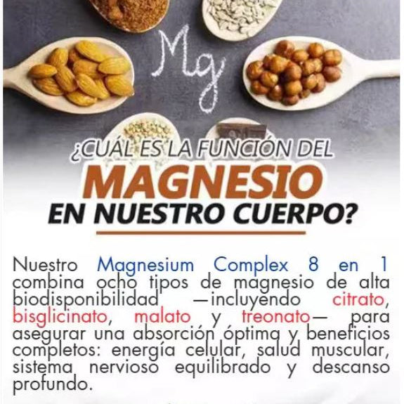 Magnesio complex 8 en 1 | De 60 Capsulas