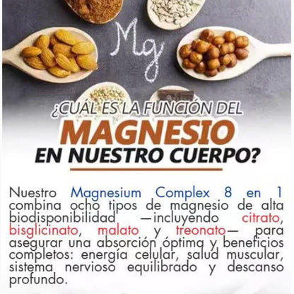 Magnesio complex 8 en 1 | De 60 Capsulas