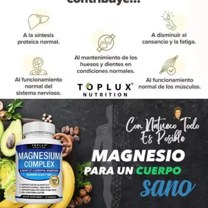 Magnesio complex 8 en 1 | De 60 Capsulas